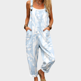 Lina – Combinaison Fluide Bleu Ciel