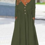 Zara - Robe Midi À Boutons Sur Le Devant