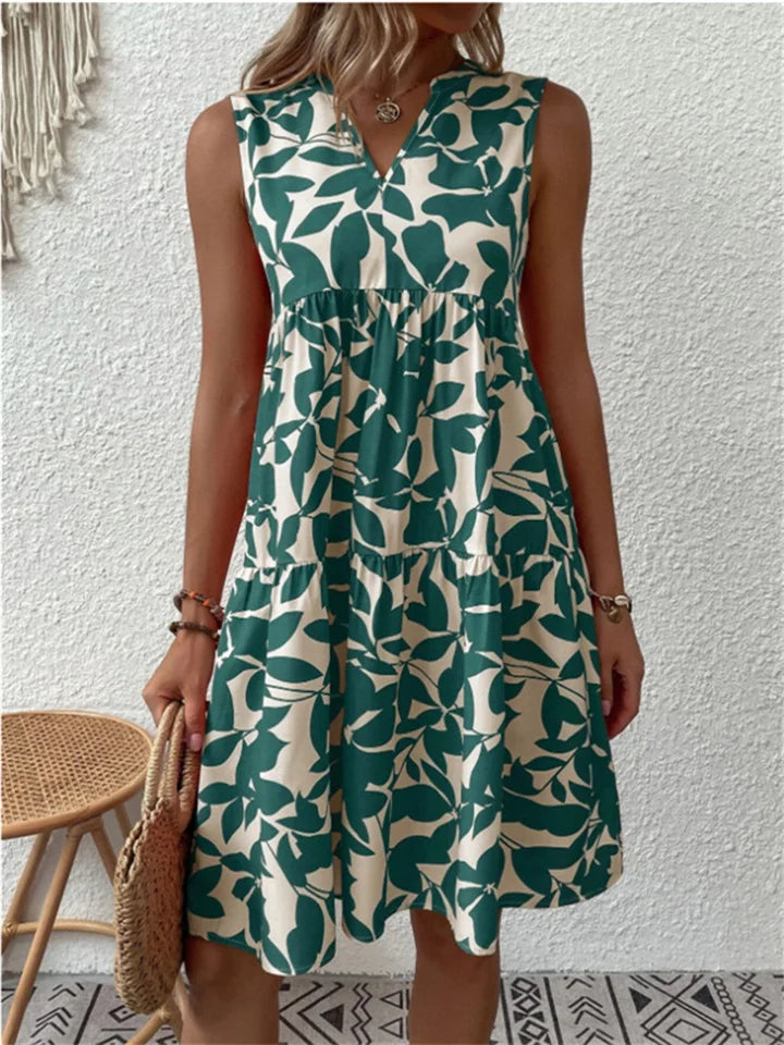 Tasha - Robe Midi Fluide Épanouissante