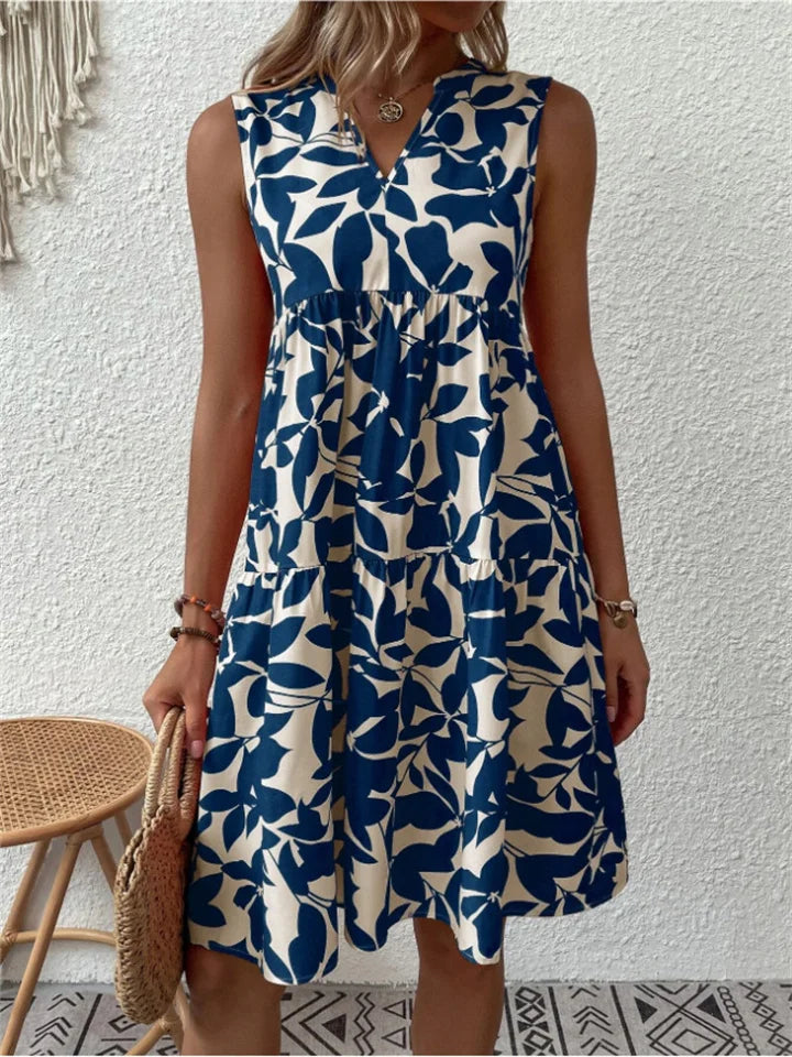 Tasha - Robe Midi Fluide Épanouissante