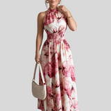 Manon – Robe Midi Col Halter Élégance