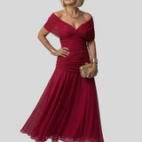 Marielle – Robe Longue Élégante à Épaules Dénudées