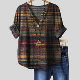 Camille – Blouse Bohème Multicolore