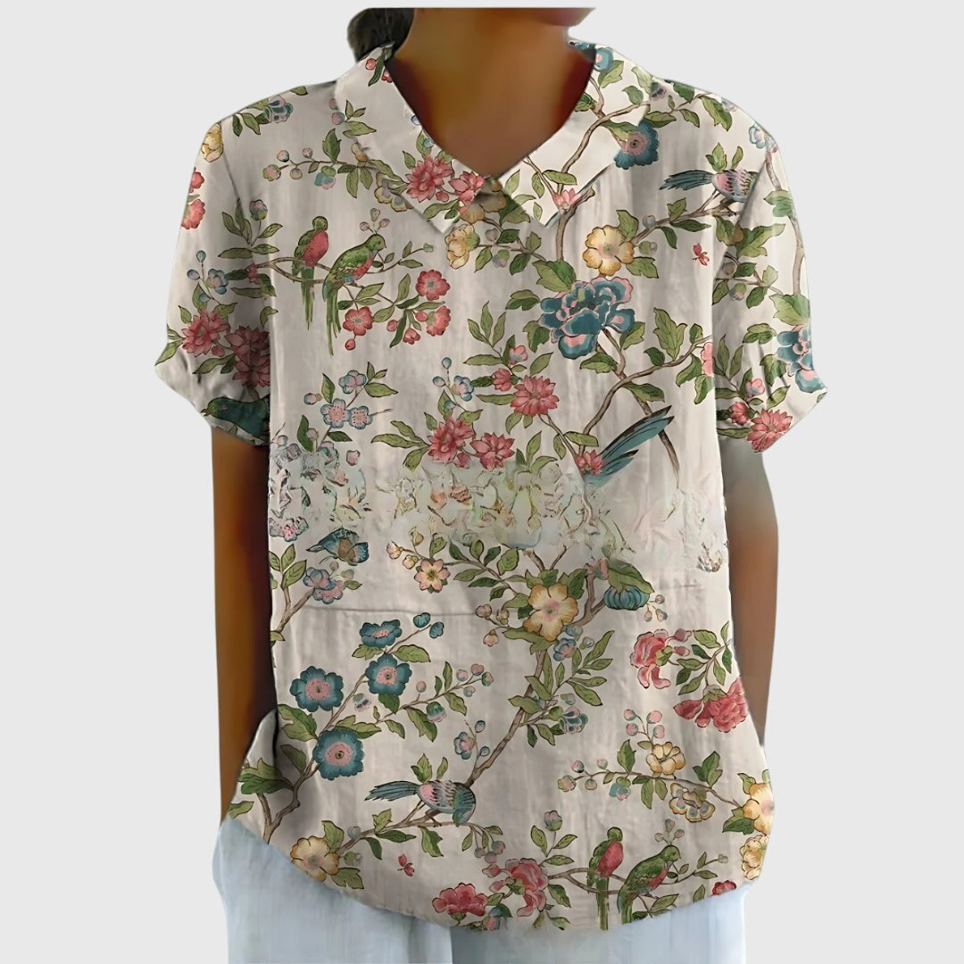 Jenna - Blouse Fleurie