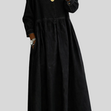 Clara - Robe en jean à col Peter Pan