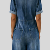 Maya - Combinaison denim col V