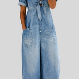 Maya - Combinaison denim col V