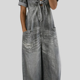 Maya - Combinaison denim col V