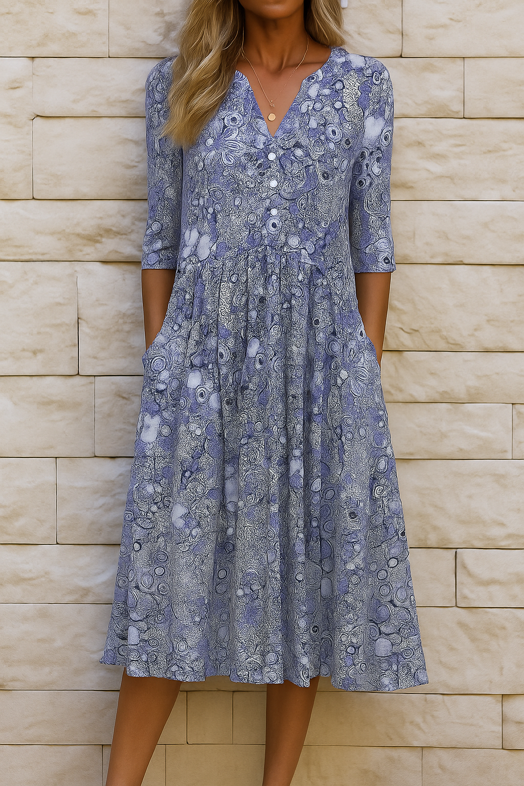 Harlow - Robe Élégante Avec Décolleté En V