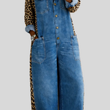 Amanda - Combinaison chemise en jean