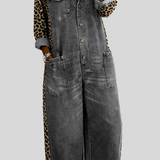 Amanda - Combinaison chemise en jean
