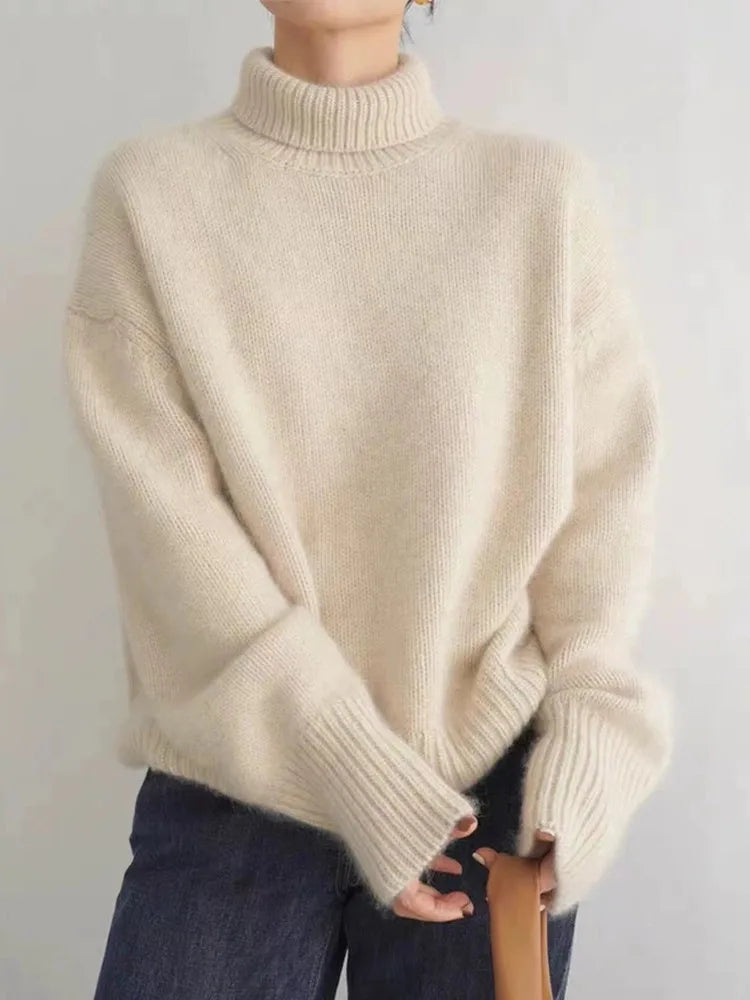 Amaya - Pull Col Roulé En Cachemire Luxueux