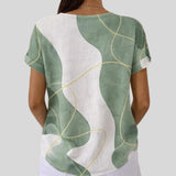 Sophie – T-shirt Moderne à Motifs Abstraits