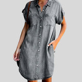 Helen - Robe chemise à boutons