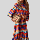 Cassandra - Robe Géométrique Vibrante