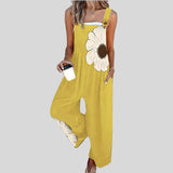 Clara – Combinaison Longue Fluide à Motif Floral