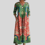 Eleanor - Robe Maxi Florale Vintage