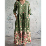 Eleanor - Robe Maxi Florale Vintage