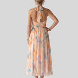 Anais – Robe Longue Plissée Élégance