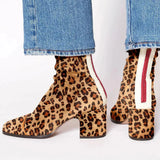 Victoria – Bottines Élégantes Effet Velours