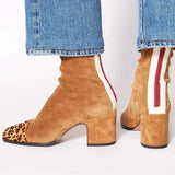 Victoria – Bottines Élégantes Effet Velours