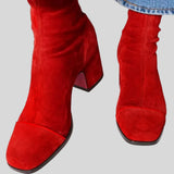 Victoria – Bottines Élégantes Effet Velours