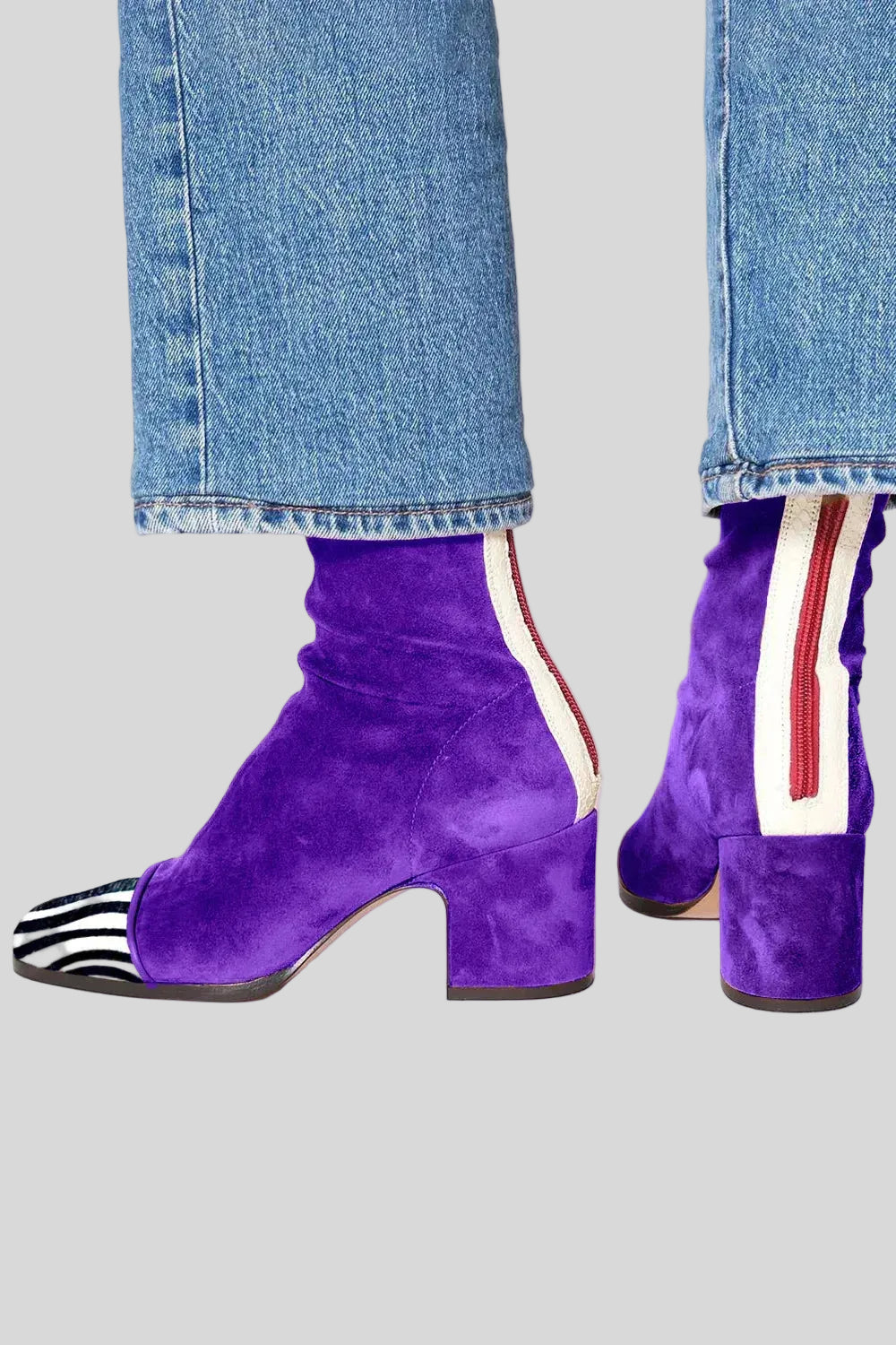 Victoria – Bottines Élégantes Effet Velours