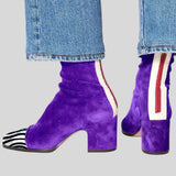 Victoria – Bottines Élégantes Effet Velours