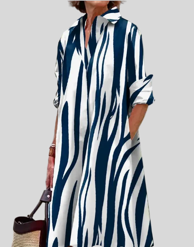 Marion - Robe chemise imprimée au charme raffiné