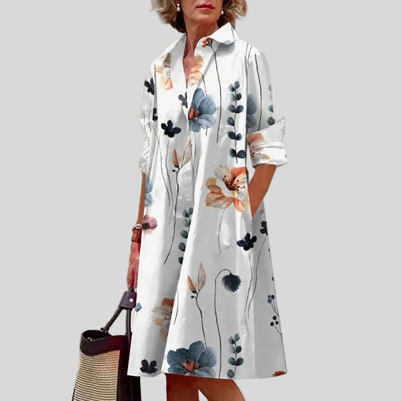 Océane - Robe Chemise Artistique Moderne