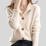 Claire - Cardigan En Cachemire Style Rétro