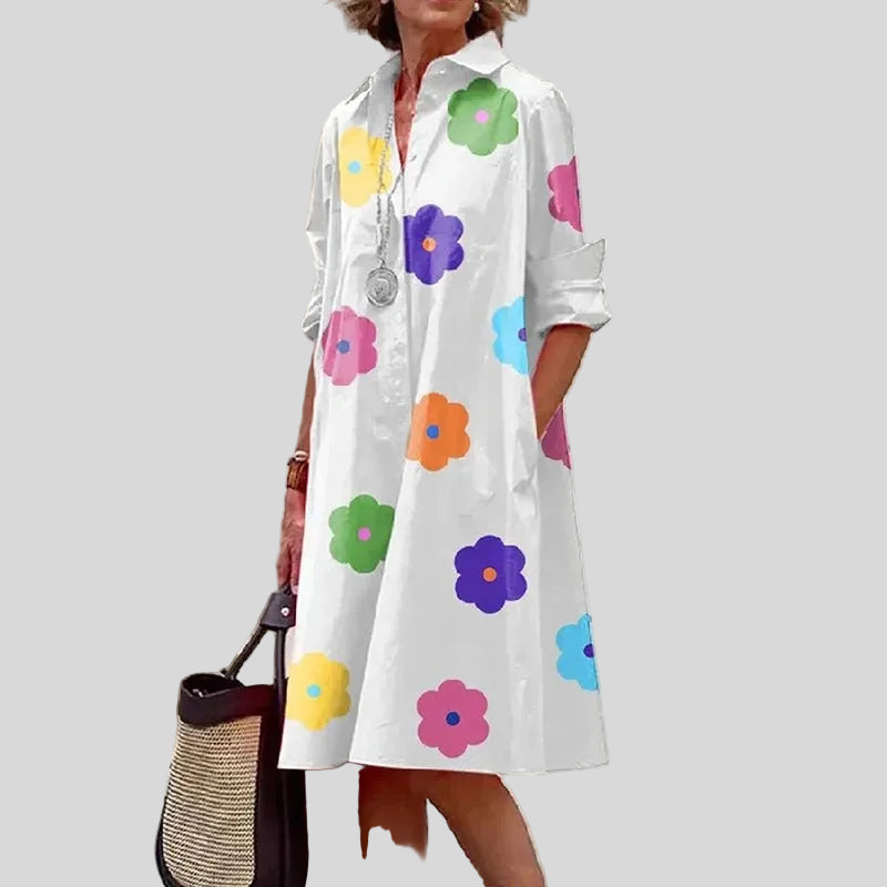 Océane - Robe Chemise Artistique Moderne