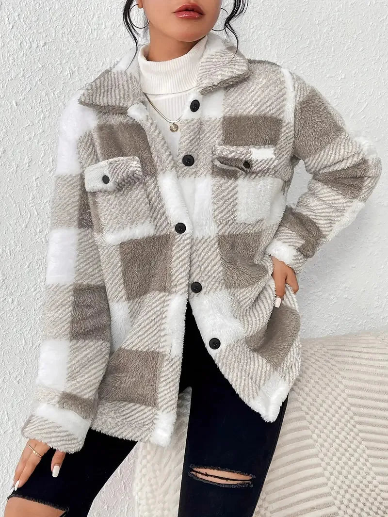 Martin - Veste En Polaire À Carreaux Élégante