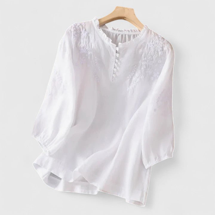 Vasilene - Blouse Élégante À Boutons