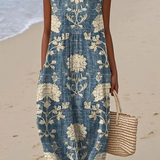 Élise – Robe Sans Manches Florale
