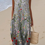 Béatrice – Robe Sans Manches Fleur des Champs