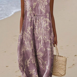 Élodie – Robe Sans Manches Florale