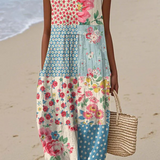 Joséphine – Robe Patchwork Florale