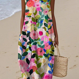 Rosalie – Robe Sans Manches Fleurie