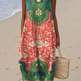 Vivienne – Robe Sans Manches à Motifs Floraux