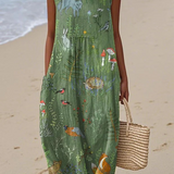 Sylvie – Robe Sans Manches Esprit Nature