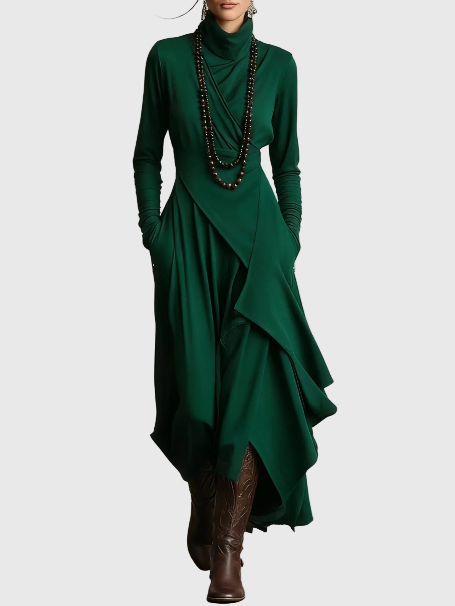Violet - Robe Maxi Plissée