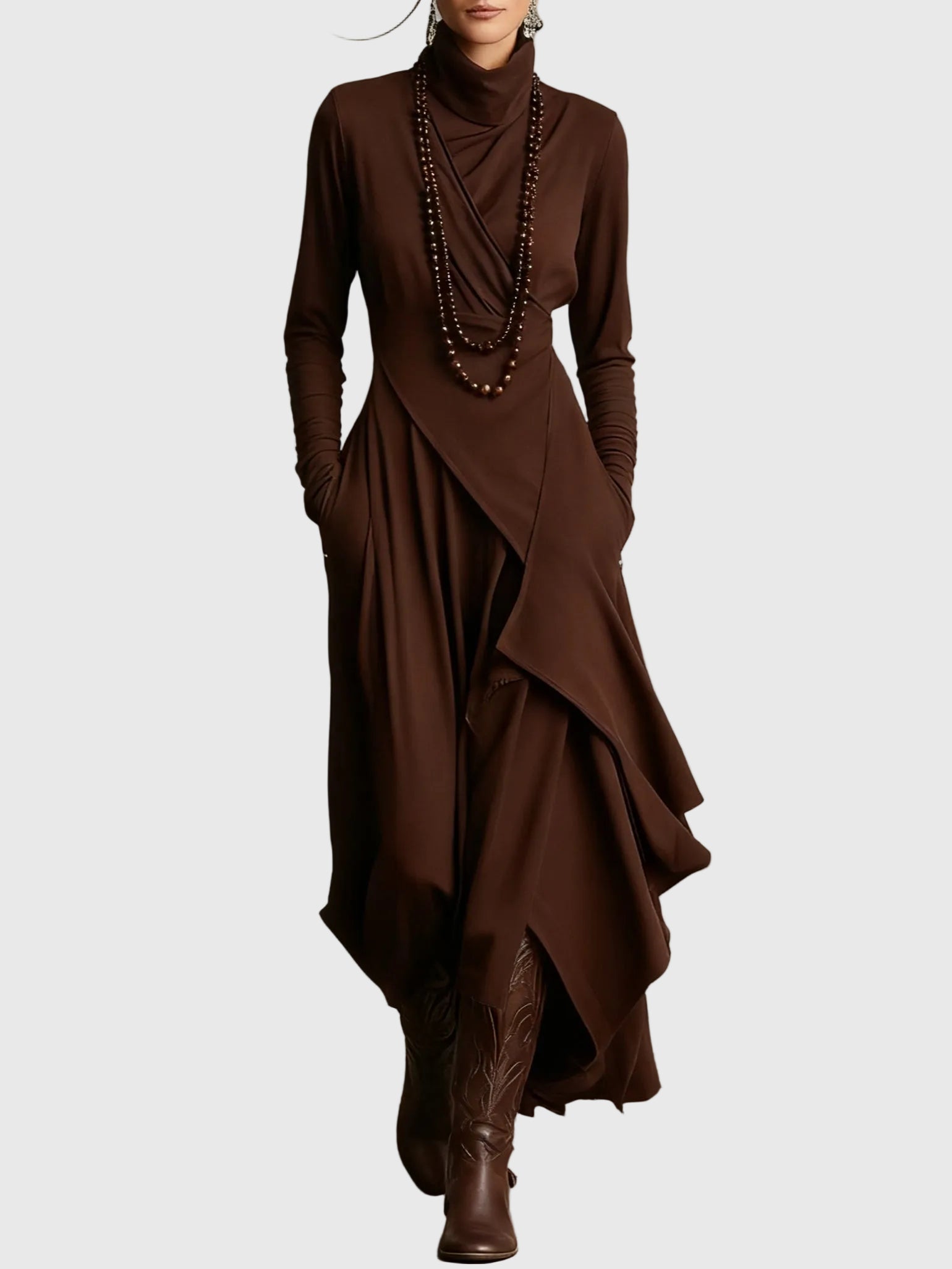 Violet - Robe Maxi Plissée
