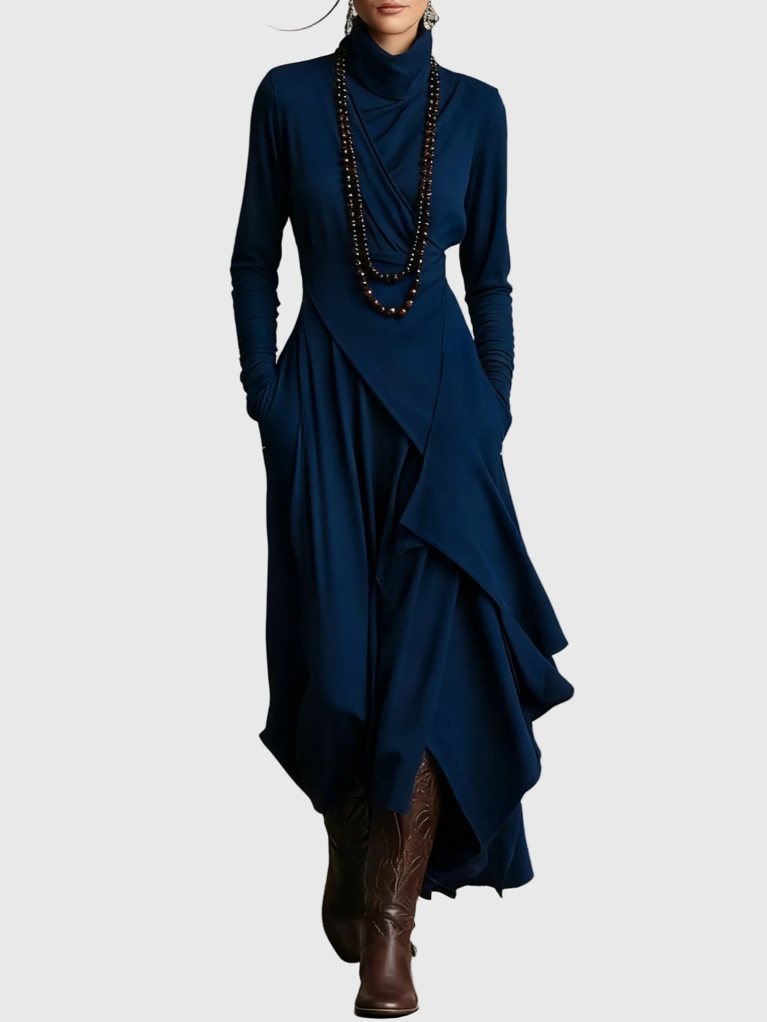 Violet - Robe Maxi Plissée