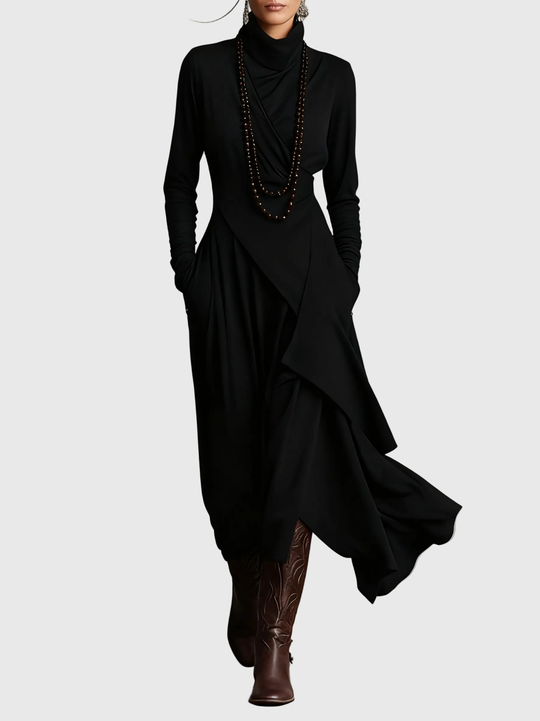 Violet - Robe Maxi Plissée