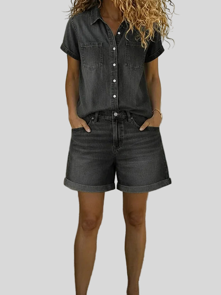 Stephanie - Robe décontractée en jean