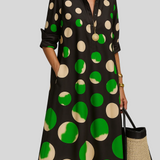 Amélie - Robe Chemise à Pois Modernes