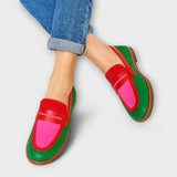 Nyla - Mocassins Casual À Contraste