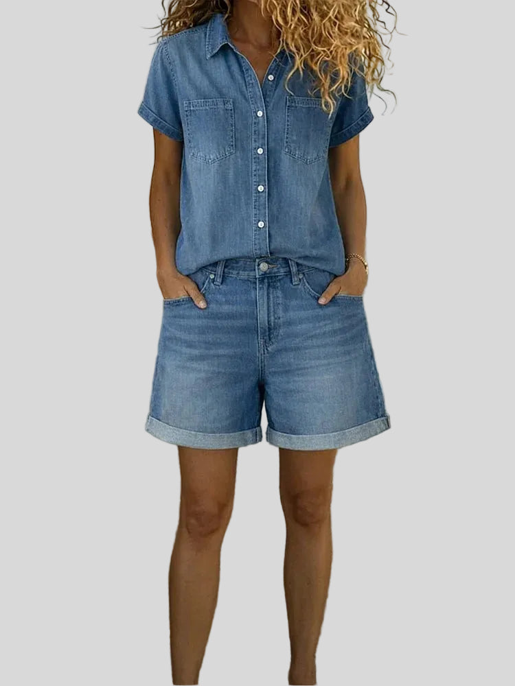 Stephanie - Robe décontractée en jean