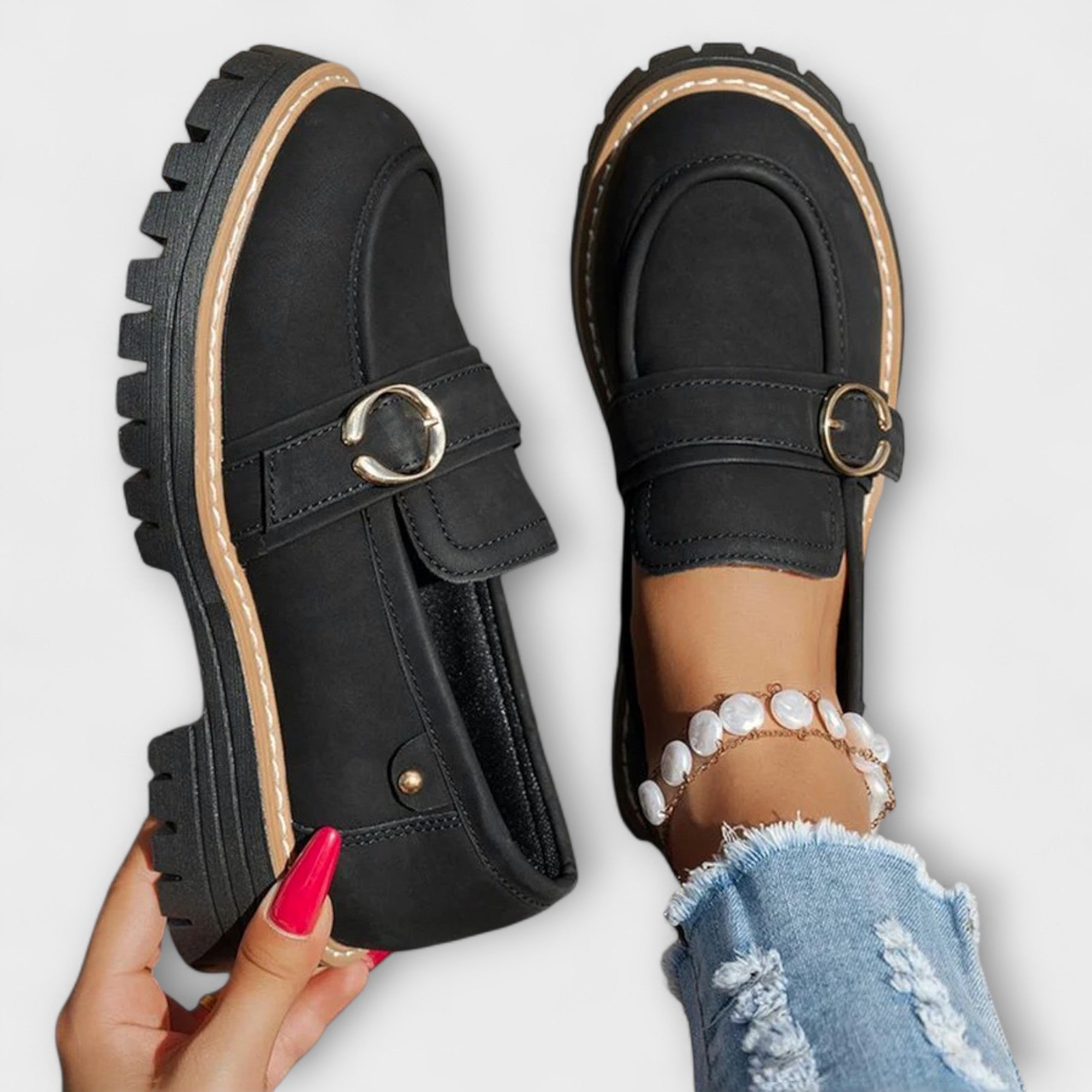 Lora - Mocassins Casual À Bout Rond